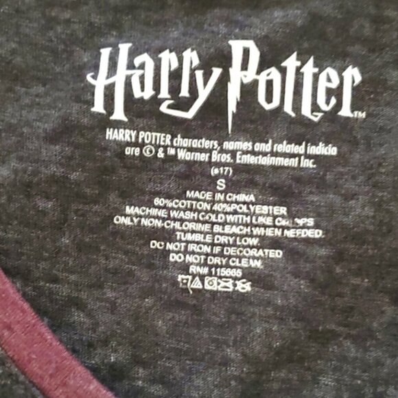 Harry Potter Shirt S Lace Up Gryffindor Embroidered Lion Varsity Quidditch - Picture 11 of 15